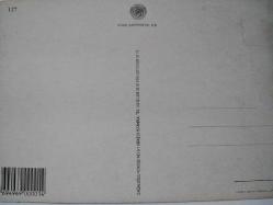 SANAT KARTPOSTALI-ÜSTÜNDE ''BUGÜNÜN İŞİNİ YARINA BIRAKMA'' YAZAN ÇALIŞAN ADAM VE EŞİ KARİKATÜRÜ,ARKASINA YAZILMAMIŞ,RENKLİ, 12 X 17 CM EBADINDA