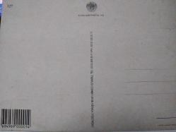 SANAT KARTPOSTALI-ÜSTÜNDE ''BUGÜNÜN İŞİNİ YARINA BIRAKMA'' YAZAN KADIN VE ERKEK KARİKATÜRÜ,ARKASINA YAZILMAMIŞ,RENKLİ, 12 X 17 CM EBADINDA