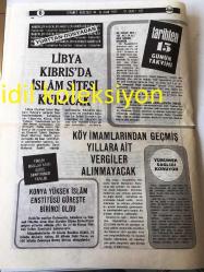 ANKARA DİYANET GAZETESİ YEREL TAŞRA BASINI ----- 15 Ocak 1977 Yıl :8 Sayı :157--İslam ülkeleri arası Kuranı Kerim  Tilaveti toplantısı Konya ve Erzurum 'da yapıldı --Kuranı Kerim 'den Öğütler --Hz Muhammed ve Eğitimi --ALLAH 'IM :H.İbrahim Sakarya --Libya Kıbrıs 'ta İslam Sitesi Kuracak ---Köy imamlarından geçmiş  yıllara ait vergiler alınmayacak --Türkler 'in  Yanındayız ---Nimete şükür gerekir --İslam Dini ve Ticaret --Nadir   Serin --Veremle Savaş :Mesut Sözen --
