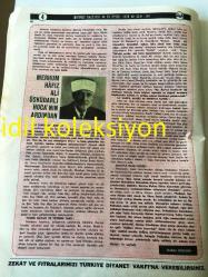 ANKARA DİYANET GAZETESİ YEREL TAŞRA BASINI ----- 15 Eylül 1976 Yıl :7 Sayı :149--Eyüp Diyanet Sitesinin Bir Bölümü Hizmete Girdi --Dini Bayramlar İman ve Amel  Bütünlüğü Aksettiren  Barış Günleridir --Yurt Savunması :Feyyaz Yaşar :Gaziantep Müftüsü  --Alış veriş yemin :Osman Cilacı ---Merhum Hafız Ali Üsküdarlı  Hoca 'nın Ardından  :İbrahim Özdemir --Avrupa 'ya 93 din  görevlisi  gönderildi --İzmir Fuarı 'nda  açılan  başkanlık  yayınları satış merkezimiz  büyük ilgi  görüyor --Kadir  Gecesi --