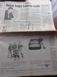 Sabah Gazetesi - 1 Mart 1999 - Karabüklüler Fenerbahçe Kafilesine Saldırdı - Hakan Şükür - Sergen Yalçın - Ömer'in CHP'li Belediye Başkanı Mustafa Gül Atatürk Caddesi Tabelasını İndirip Dedesinin Adını Verdi - Bülent Ecevit Meydana İniyor - Hizbullah Bir General Öldürdü - Kumarhaneler Kralı Ömer Lütfü Topal'ın Mirası İçin İki Eşi Ölümüne Kapıştı - Apo İçin Özel Elektronik Göz - YSK Türbanlı Adaya Yeşil Işık Yaktı
