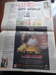 Sabah Gazetesi - 1 Mart 1999 - Karabüklüler Fenerbahçe Kafilesine Saldırdı - Hakan Şükür - Sergen Yalçın - Ömer'in CHP'li Belediye Başkanı Mustafa Gül Atatürk Caddesi Tabelasını İndirip Dedesinin Adını Verdi - Bülent Ecevit Meydana İniyor - Hizbullah Bir General Öldürdü - Kumarhaneler Kralı Ömer Lütfü Topal'ın Mirası İçin İki Eşi Ölümüne Kapıştı - Apo İçin Özel Elektronik Göz - YSK Türbanlı Adaya Yeşil Işık Yaktı