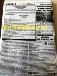 BALIKKESİR KARDEŞ TARAFSIZ SİYASİ GAZETE  YEREL TAŞRA BASINI ----16 Ocak 2019 Sayı :1954--Bez Torba ve File Zorunlu Hale Geliyor --Susurluklular Vakfı Aşevi Yeni Yerine Taşındı --Hasan Erbaş Balıklıdere Muhtar Adayı -Susurluk Belediyesi Eski ile Yeni Köprünün Farkı Ortaya Çıktı --Eşref Kalaycı --Ali Bozoğlu Aday Adaylığını  Açıkladı --Hakan Semizel CHP 'den Aday Adayı ---
