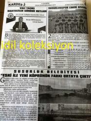 BALIKKESİR KARDEŞ TARAFSIZ SİYASİ GAZETE  YEREL TAŞRA BASINI ----16 Ocak 2019 Sayı :1954--Bez Torba ve File Zorunlu Hale Geliyor --Susurluklular Vakfı Aşevi Yeni Yerine Taşındı --Hasan Erbaş Balıklıdere Muhtar Adayı -Susurluk Belediyesi Eski ile Yeni Köprünün Farkı Ortaya Çıktı --Eşref Kalaycı --Ali Bozoğlu Aday Adaylığını  Açıkladı --Hakan Semizel CHP 'den Aday Adayı ---