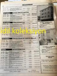 İSTANBUL EMLAK GAZETESİ YEREL TAŞRA BASINI ---30 Nisan 1988 Yıl :1 --Harç bitti ,yapı paydos  konut fiyatları düşüyor ---Mimar Sinan Ölümünün 400. Yılında Edirne 'de Anıldı ---Koruma önce kollektif bilinci  sorunudur --Selami Arpacı --Mustafa Sipahi --Konfeksiyonculuktan İnşaatçılığa --:Firma yetkili  :Fikret Satıcı --