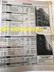 İSTANBUL EMLAK GAZETESİ YEREL TAŞRA BASINI ---30 Nisan 1988 Yıl :1 --Harç bitti ,yapı paydos  konut fiyatları düşüyor ---Mimar Sinan Ölümünün 400. Yılında Edirne 'de Anıldı ---Koruma önce kollektif bilinci  sorunudur --Selami Arpacı --Mustafa Sipahi --Konfeksiyonculuktan İnşaatçılığa --:Firma yetkili  :Fikret Satıcı --
