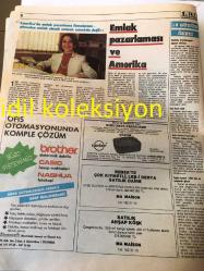 İSTANBUL EMLAK GAZETESİ YEREL TAŞRA BASINI ---31 Ocak 1988 Yıl :1 -İnşaat sektöründe  uluslararası teknoloji ülkemizde --Emlak  pazarlaması ve Amerika --Değişik ve yeni bir çarşı anlayışı  gelişiyor  MALL 'lar --Mermer fiyatlarına zam --Devlet konut dağıtacak --Turyap Emlak Bilgi  Bankası Tarafından  Yurt Çapında Derlenen Satılık ve Kiralık Emlaklar --Yeşil  alan mı ? Turistik Tesisi Mi ?---İstanbul 'un imar planları vatandaşlara açıldı -Sağlıklı yapı üretimi için  betonun unsurlarını tanımak  gerek --