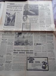 Milliyet Gazetesi - 9 Haziran 1965 - Güreşte Sırrı Acar Üçüncü Oldu - Fenerbahçe Beşiktaş Gece Oynayacak - Bülent Ecevit Köşe Yazısı - Başbakan Hayri Ürgüplü Seçim Dönüm Noktası Olacak - Maraş Valisi Kemalettin Koray - Kızılay Olaylarına Karışan 10 Genç Adliyede - İsmet İnönü Petrol Kalkınma Problemidir - Amerika Üç Yıla Kadar Aya İnsan Gönderebilece