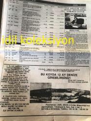 İSTANBUL EMLAK GAZETESİ YEREL TAŞRA BASINI ---Eylül 1989 Yıl :2 Sayı :43--Normlara uygun malzeme ile üretilen konutları satanda  alanda rahat ediyor --Yeni açılacak toplu konut  kredilerinin  verilmesi uzuyor :Mahmut Arslan --Suyun  en sağlıklı iletimi serüveninde filitrasyonun önemi  -----Şirketler piyasaya bol miktarda emlak sürüyor --Kooperatifçilikte  şimdi güvene dayalı yeni bir dönem başlıyor  --
