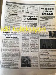 İSTANBUL EMLAK GAZETESİ YEREL TAŞRA BASINI ----30 Kasım 1987 Yıl :1 Sayı :6--Tarlabaşı Caddesi Bulvar Oluyor -- En Sağlam Yatırım Emlak :Prof . Dr .Mehmet Oluç --21. Yüzyıla Doğru Plazalar -Aysıt  Gençyılmaz--Ayhan Yılmaz :Gazeteci --Doktorlar ,Avukatlar ,İktisatçılar Holdingler ve Şirketlere Bursa da ---Beşiktaş Turyap  :Emlak  pazarlamasında kadınlar ordusu kurmayı  hedefliyoruz --