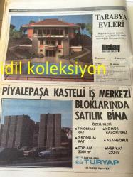 İSTANBUL EMLAK GAZETESİ YEREL TAŞRA BASINI ----30 Kasım 1987 Yıl :1 Sayı :6--Tarlabaşı Caddesi Bulvar Oluyor -- En Sağlam Yatırım Emlak :Prof . Dr .Mehmet Oluç --21. Yüzyıla Doğru Plazalar -Aysıt  Gençyılmaz--Ayhan Yılmaz :Gazeteci --Doktorlar ,Avukatlar ,İktisatçılar Holdingler ve Şirketlere Bursa da ---Beşiktaş Turyap  :Emlak  pazarlamasında kadınlar ordusu kurmayı  hedefliyoruz --
