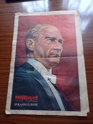 Milliyet Gazetesi - 10 Kasım Özel Eki - 1980'ler - Gazi Mustafa Kemal Atatürk Fotoğrafı - İstiklal Savaşı'nda Atatürk - Mustafa Kemal Halep'te Yıldırım Orduları Grubu Komutanı İken Yaverleri İle Birlikte - Atatürk Kendini Anlatıyor - Atatürk'ün Gençliğe Hitabesi - Ulusal Kurtuluş Yılları Sırasında Mustafa Kemal Cepheyi Denetlerken - Cumhurbaşkanı Ve Devrimci Atatürk - Mustafa Kemal Nasıl Bir Kişi İdi - Yakup Kadri Karaosmanoğlu - Ahmet Haşim - Falih Rıfkı Atay - Kılıç Ali - Afet İnan - Yabancı Gözü İle Atatürk