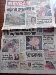 Meydan Gazetesi - 14 Mayıs 1992 - Avrupalı Beyaz Kadınlar Zenci Erkeklere Tapıyor - Hülya Koçyiğit - Naim Süleymanoğlu'na Son İhtar - Kosecki Galatasaray'ı Köşeye Sıkıştırdı -  Bülent Şemiler Emlak Bankasını Soyduran ANAP'tır - Banker Bahri Otomobilinde Öldürüldü - Hülya Avşar Kadınlar Beni Daha Çok Mıncıklıyor