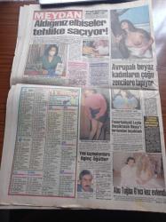 Meydan Gazetesi - 14 Mayıs 1992 - Avrupalı Beyaz Kadınlar Zenci Erkeklere Tapıyor - Hülya Koçyiğit - Naim Süleymanoğlu'na Son İhtar - Kosecki Galatasaray'ı Köşeye Sıkıştırdı -  Bülent Şemiler Emlak Bankasını Soyduran ANAP'tır - Banker Bahri Otomobilinde Öldürüldü - Hülya Avşar Kadınlar Beni Daha Çok Mıncıklıyor