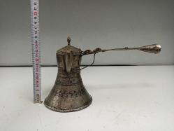 Eskilerden Katlanır Saplı Büyük Bakır Kahve Cezvesi