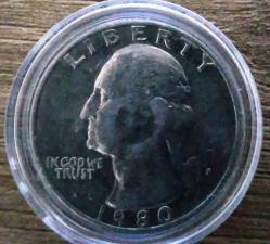 AMERİKA 1980 1/4 QUARTER (ÇEYREK) DOLLAR MADENİ PARA ÇÇT (P-5)