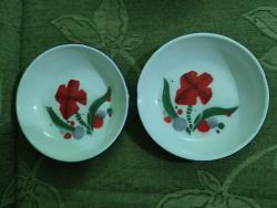 BİR ÇİFT ÇİNKO EMAYE YEMEK TABAĞI nadir 21 cm ÇİN DAMGALI ÇEYİZDEN KULLANILMAMIŞ