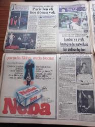 Günaydın Gazetesi - 3 Nisan 1982 - İmparator Beckenbauer'in Futbol Hayatı Bitti - İki Ezeli Rakip Fenerbahçe Galatasaray Kupada Karşı Karşıya - Eurovision Bu Binada Yapılacak - Turgut Özal'ın Kızı Zeynep Japon Mucizesi Yaratacağımıza İnanıyorum - Türkiye'ye Renkli Televizyon Ve Video Akımı var - Reagan Yönetimi Kenan Evren'e Tam Güven Duyuyor - Yedisi Gümrükçü 27 Kişi Tutuklandı