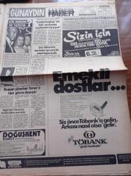 Günaydın Gazetesi - 3 Nisan 1982 - İmparator Beckenbauer'in Futbol Hayatı Bitti - İki Ezeli Rakip Fenerbahçe Galatasaray Kupada Karşı Karşıya - Eurovision Bu Binada Yapılacak - Turgut Özal'ın Kızı Zeynep Japon Mucizesi Yaratacağımıza İnanıyorum - Türkiye'ye Renkli Televizyon Ve Video Akımı var - Reagan Yönetimi Kenan Evren'e Tam Güven Duyuyor - Yedisi Gümrükçü 27 Kişi Tutuklandı