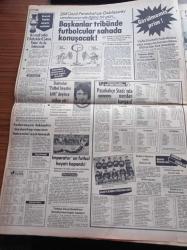 Günaydın Gazetesi - 3 Nisan 1982 - İmparator Beckenbauer'in Futbol Hayatı Bitti - İki Ezeli Rakip Fenerbahçe Galatasaray Kupada Karşı Karşıya - Eurovision Bu Binada Yapılacak - Turgut Özal'ın Kızı Zeynep Japon Mucizesi Yaratacağımıza İnanıyorum - Türkiye'ye Renkli Televizyon Ve Video Akımı var - Reagan Yönetimi Kenan Evren'e Tam Güven Duyuyor - Yedisi Gümrükçü 27 Kişi Tutuklandı