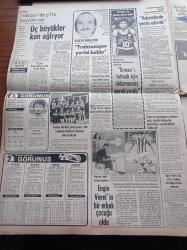 Günaydın Gazetesi - 13 Nisan 1982 - Danimarka Basketbol Federasyonu Başkanı Erman Kunter'i Elimizde Tutmak İçin Öldürmemiz Gerekiyordu - Futbolcu Engin Verel'in Çocuğu Oldu - Danışma Meclisi Üyeleri Eşref Akıncı Ve Beşir Hamitoğulları - Bülent Ecevit'in Gözaltı Durumu Devam Ediyor - Bülent Ersoy'un 7 Aya Kadar Hapsi İsteniyor - CHP'li Profesör Turan Güneş İçin Bugün Ankara'da Yarın Da İstanbul'da Tören Yapılacak - İngiliz Donanması Hız Kesti - Türkücü Nazan Balkır Aynı Kocadan Üçüncü Defa Boşanıyor