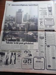 Günaydın Gazetesi - 13 Ağustos 1976 - Yeşilköy'de Sabaha Kadar Ceset Ve Yaralı Taşındı - Sorguya Çekilen İki Arap Gerilla İsrail'den Uganda Baskınının Öcünü Almak İstedik Dedi - Cezaevinden Çıkan Lale Oraloğlu'nu Sadece Mahallenin Çocukları Karşıladı - Bağdat Caddesi'ni Boğaz Köprüsü'ne Bağlayan Yol Tamamlamak Üzere - Taksim'in İki Yeni Gökdeleni - Rusların Altın Kızı Ludmilla Truşeva Profesör Oluyor - Carlos Manzon Çıplaklar Kampında - Kamuran Akkor - Lale Belkıs - Yeliz - Serap Mutlu Akbulut