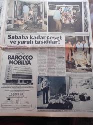 Günaydın Gazetesi - 13 Ağustos 1976 - Yeşilköy'de Sabaha Kadar Ceset Ve Yaralı Taşındı - Sorguya Çekilen İki Arap Gerilla İsrail'den Uganda Baskınının Öcünü Almak İstedik Dedi - Cezaevinden Çıkan Lale Oraloğlu'nu Sadece Mahallenin Çocukları Karşıladı - Bağdat Caddesi'ni Boğaz Köprüsü'ne Bağlayan Yol Tamamlamak Üzere - Taksim'in İki Yeni Gökdeleni - Rusların Altın Kızı Ludmilla Truşeva Profesör Oluyor - Carlos Manzon Çıplaklar Kampında - Kamuran Akkor - Lale Belkıs - Yeliz - Serap Mutlu Akbulut