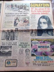 Günaydın Gazetesi - 10 Ocak 1974 - Kupada Fenerbahçe Coştu - Beşiktaş Vefa Maçı - Türkiye'nin İlk Dev Tankeri Rauf Bey Geliyor - Boksör Oğlu Nazif Kuran'ın Macunu İzlemek İçin Annesi Erzurum'dan İstanbul'a Geldi - Gecekondularını Yıktıran CHP'li Belediye Başkanı'nı Bülent Ecevit' Şikayet Edecekler - İstanbul Belediye Başkanı Ahmet İsvan