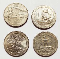 Efemera - ABD Quarter Dollar 4 Adet.. - kitantik - kitaLog