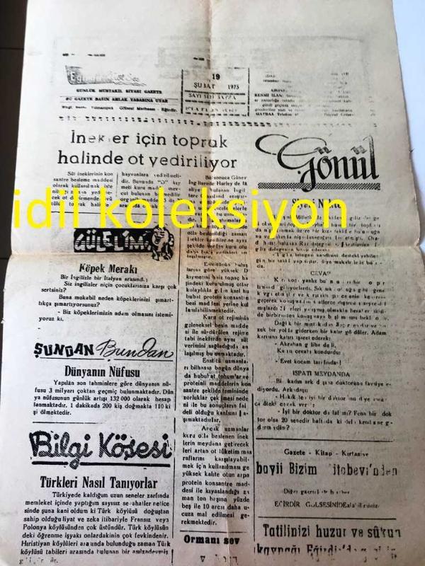 ISPARTA EĞİRDİR GÖL SESİ GAZETESİ YEREL TAŞRA BASINI 19 Şubat  