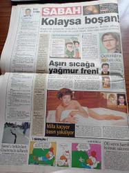 Sabah Gazetesi - 13 Temmuz 1999 - Fenerbahçe Teknik Direktörü Rıdvan Dilmen Samuel Johnson Bu Senenin Yıldızı Olacak - Galatasaray'ın Yenileri Hazır Değil - İsmini Açıklamak İstemeyen Bir Hakim Oğluma Kitap Alamıyorum - İran'da Molla Rejimine Başkaldıran Öğrencilere Hizbullah Ateş Açtı - Mesut Yılmaz Korkmaz Yiğit'e Açtığı Davayı Kazandı - Süleyman Demirel - Atina'ya Uyarı Vetoları Kaldır - Bülent Ecevit Açıkladı Sınırlı Af Geliyor - Piyasalara 6 Müjde - Turizm Kıpırdadı