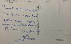 AŞKIN SEVGİNİN VE ROMANTİZMİN SİMGESİ GÜL KARTPOSTALI,ARKASINA YAZILMIŞ,RENKLİ, 11 X 15 CM EBADINDA