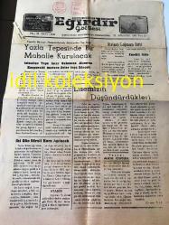 ISPARTA EĞİRDİR GÖL  SESİ  GAZETESİ YEREL TAŞRA BASINI ----12 Ağustos 1971 Yıl :19 Sayı :4342 --- Yaz Tepesinde Bir Mahalle Kurulacak --Lisemizin Düşündürdükleri :Aziz üstün --Sinemalar : Belediye ,Dağ ve Komando Okulu, Buluş ve Ersavaş --