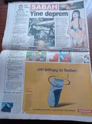 Sabah Gazetesi - 17 Haziran 1999 - Hami Mandıralı Trabzonspor'a Geri Dönüyor - Beşiktaş'a Ahmet Dursun Şoku - Fenerbahçe'den Alpay Özalan'a 1 Trilyon - Banker Bako'yu Kim Koruyor - Türkiye Özbekistan Arasında İki Rejim Muhalifi Krizi - Ebru Şallı'yı Eski Kocası Yaktı - Abdullah Öcalan Yılan Avcısı Diye Bilinirdim - Uluslararası Barış Gücü'ne Katılacak Türk Birliğine NATO'dan Onay Çıktı