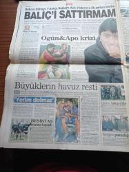 Sabah Gazetesi - 18 Mayıs 1999 - Trabzonspor'da Rota Şenol Güneş - Rıdvan Dilmen'in Aziz Yıldırım'a İlk Şartı Elvir Baliç'i Sattırmam - Bülent Ecevit DSP ANAP DYP Dedi Mesut Yılmaz DSP MHP ANAP İstedi - PKK'ya Darbe 73 Terörist Öldürüldü - CNN 20 Gündür Sırplar'ı Vuran Pilotlarımızdan Övgü İle Söz etti - Netanyahu Kaybetti Ve İstifa Etti