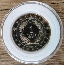 1 Kuruş 2015 Göktürk İmparatorluğu-Bozkurt (RESİMDEKİ ÜRÜN GÖNDERİLECEKTİR (P-4)