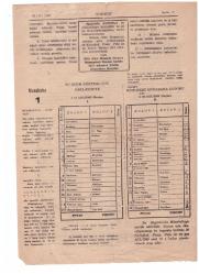 MEMLEKET HAFTALIK GAZETE  24 EKİM 1949 O HAFTANIN FUTBOL MAÇLARI