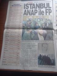 Star Gazetesi - 19 Nisan 1999 - Hakem Ünsal Çimen Çıldırttı - Fenerbahçe Asbaşkanı Abdullah Kiğılı - Beşiktaş'ın Yıldızı Mehmet Özdilek - Ankara'da Melih Gökçek Fark Attı - Mehmet Ağar Seçildi - Seçim Haritası - Yine Çöpte Seçim Pusulaları - MHP Patladı Hesap Karıştı -  Devlet Bahçeli Bülent Ecevit'le Koalisyona Hayır Demem - Fazilet Partisi İstanbul Ve Ankara Büyükşehiri Korudu - İlk Türbanlı Milletvekili Merve Safa - Hadep Diyarbakır'ı Kazandı