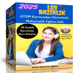 2025 LGS Görüntülü Matematik Eğitim Seti (38 Saat Özel Anlatım)