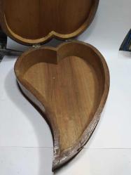 DR14-----KALP ŞEKLİNDE MASİF AHŞAP KUTU