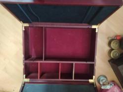 İKİ KAPAKLI AZARBEYCAN AHŞAP ŞARAP KUTUSU