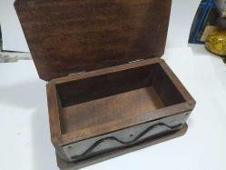 DR1-----METAL DEKORLU AHŞAP KUTU