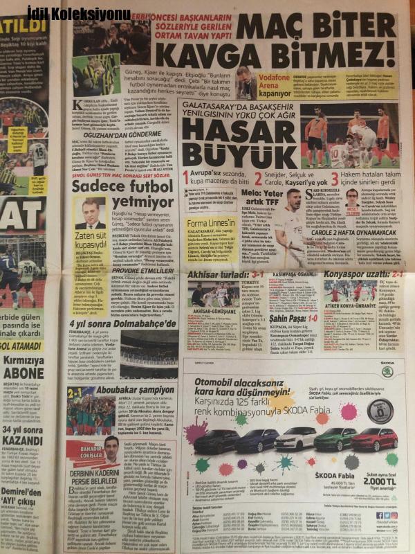 Sözcü Gazetesi 6 Şubat 2017 Pazartesi Numan Tokmak Rahmi Turan  