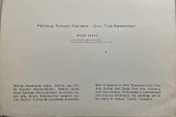 SANAT KARTPOSTALI-NURİ İYEM TARAFINDAN ÇİZİLMİŞ EVLERİ ÖNÜNDE DURAN ŞİLELİ İKİ KADIN RESMİ,İÇ KISMINA YAZILMAMIŞ,KAPAKLI,RENKLİ, 13 X 17 CM EBADINDA