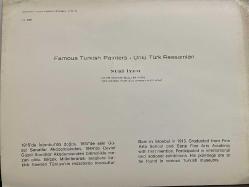 SANAT KARTPOSTALI-NURİ İYEM TARAFINDAN ÇİZİLMİŞ EVLERİ ÖNÜNDE DURAN ŞİLELİ İKİ KADIN RESMİ,İÇ KISMINA YAZILMAMIŞ,KAPAKLI,RENKLİ, 13 X 17 CM EBADINDA