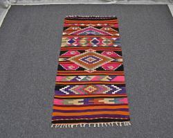 Antika - El Dokuması Otantik Antalya Barak Yörük Yün Kilim 5071 - kitantik - kitaLog