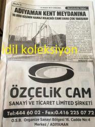 ADIYAMAN MEMLEKETİM GAZETESİ YEREL TAŞRA BASINI --14 Aralık 2022 Yıl :36 Sayı :1392--Bir Ömür Ki  Yılmaz Büyükerşen ,Başarı Öyküsü :Mehmet  Sadık Bozkurt --İç Anadolu 'nun Bozkırında Bir Eskişehir --İmamoğlu Kazandı --Hırsızlıkla yalanla devlet yönetilir mi ? --Fikri Sağlar :Su Akar Biz Bakarız Mı ?--Yıl :1978 Adıyaman Barosu Avukatları :Hasan Taşar , Mehmet Kızıl ,Celal Kızılkaya ,Osman Tandoğan  ,Merhum :Yalçın Nakipoğlu --Abdülkadir Konukoğlu 'ndan ATSO 'ya Ziyaret --Battı Çıktı Çalışmalarının İlk Etabında Sona Yaklaşıldı --Adıyaman Kent  Meydanında 10. 000 Kişinin Namaz Kılacağı Cami Daha Çok Yakışırdı --Gölbaşı Belediye Başkanı İskender Yıldırım :Belediyemizi Borçsuz Bir Hale Getireceğiz --  Fatma Ulubey : Ülkemizde adaletli  gelir dağılımı  olmalı --Onursal Başkanımız :Mehmet Erdemoğlu  Aramızdan Ayrılışın 16. Yılında Rahmet ve Saygı ile Anıyoruz --