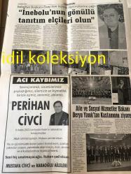 KASTAMONU YENİ İNEBOLU GAZETESİ YEREL TAŞRA BASINI --16 ARALIK 2022 Yıl :41 Sayı- :1424-- Terminal Köprüsünde Mutlu Son --Orman İşletme de Değişim Rüzgarı :Azmi Şenel --İlk Kadın Mitinginin 103. Yılı. Kutlandı --Belediye Başkanı  Özay 'dan Lojistik Öğrencilerine Çağrı İnebolu 'nun Gönüllü Tanıtım Elçileri Olun --İnebolu  BİLSEM 'in İlk Öğrencileri --İl Başkanı Ünlü den İnebolu Ziyareti --Terminal Köprüsünde Mutlu Son --Kastamonulular Temsilde Adalet İstiyor --Madalya avcısı Hakan Heke Edirne de Kürsüden İnmedi --Aile ve Sosyal Hizmetler Bakanı Derya Yanık 'tan Kastamonu Ziyareti --