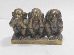 K199----METAL ÜÇ MAYMUN FİGÜR