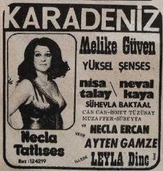 ŞARKICI NECLA TATLISES ESKİ FOTOĞRAF...